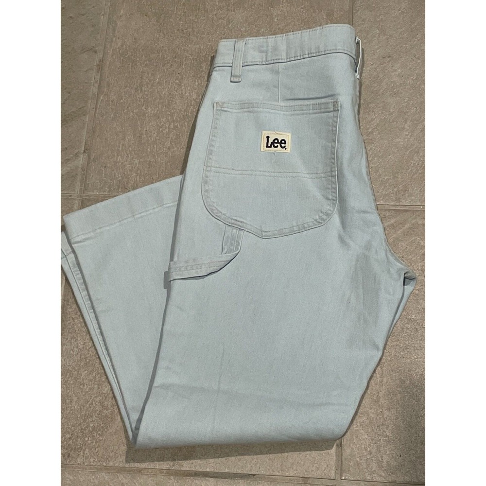 Lee Women's Jeans Size 34x26 Bootcut‎ Regular Fit Mid Rise Carpenter Light Wash
